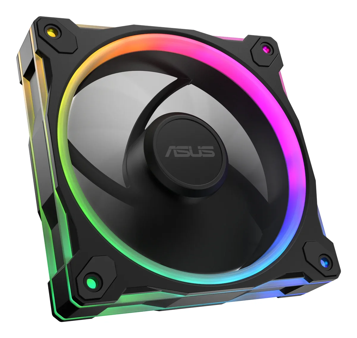 ASUS Prime MR120 PWM ARGB -tuuletin, liukulaakeri, 120 mm, musta