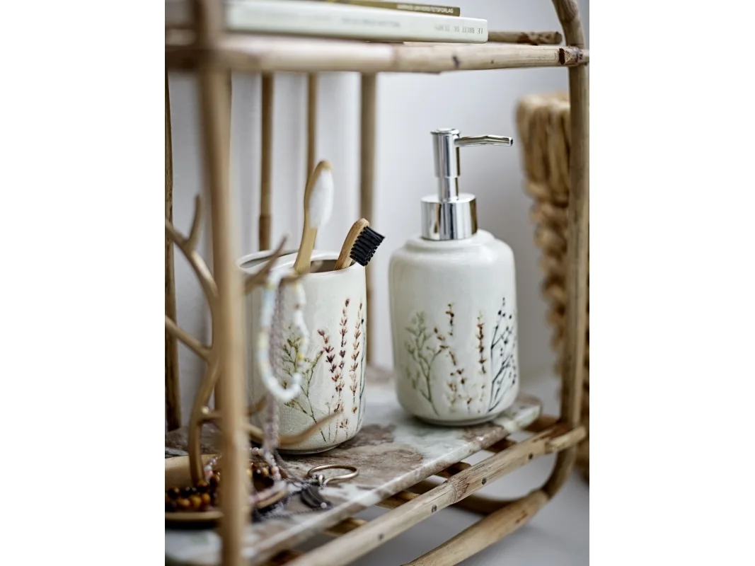 Bloomingville - Bea Soap Dispenser Set - Stoneware