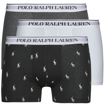 Polo Ralph Lauren Bokserishortsit 'CLSSIC' harmaa / tummanharmaa / musta / valkoinen