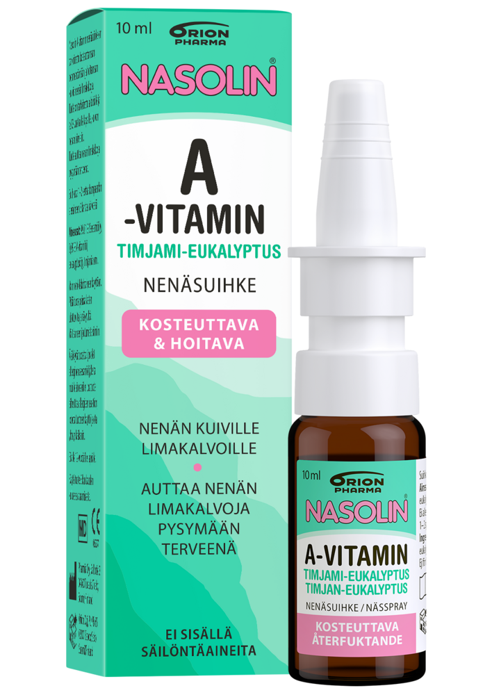 Nasolin A-Vitamin timjami-eukalyptus 10 ml nenäsumute