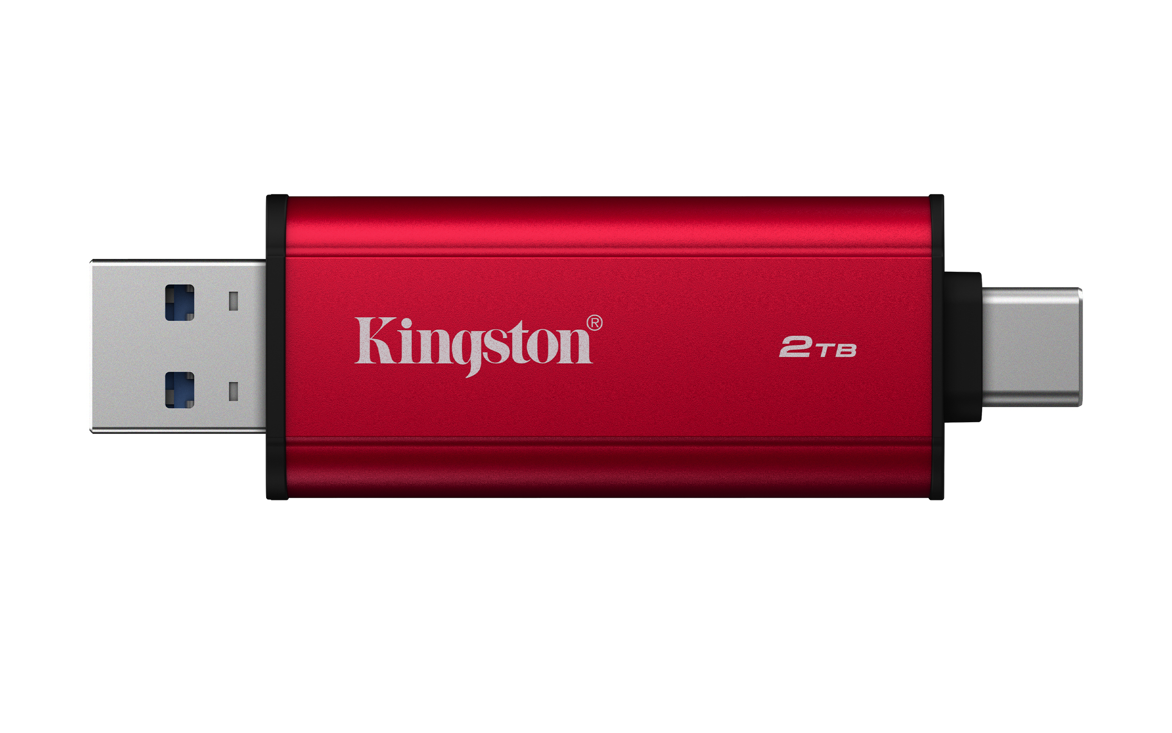 Kingston Dual Portable SSD - 2TB - Ulkoinen SSD - Musta - USB 3.2 Gen 2