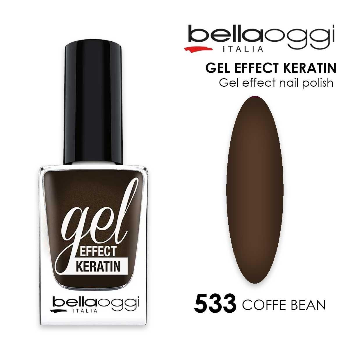 Bellaoggi Gel Effect Keratin Kynsilakka 533 - Chicco Kahvin Sävyssä
