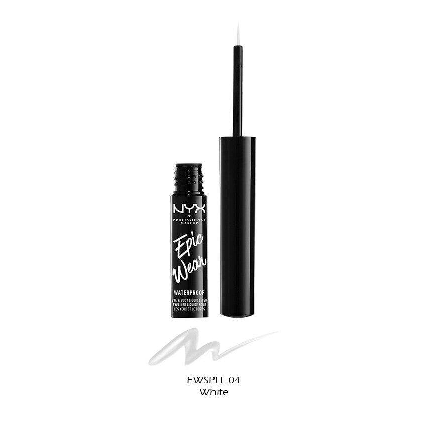 Nyx Epic Wear vedenpitävä nestemäinen liner valkoinen