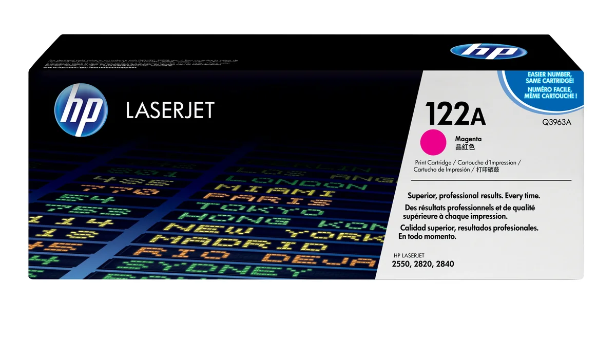 HP 122A Q3963A-laservärikasetti, magenta
