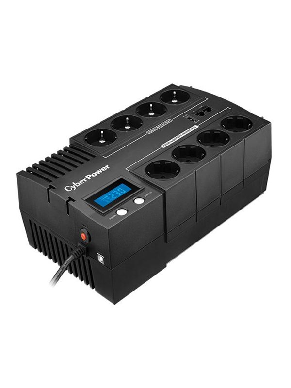 CyberPower BRICs II BR700ELCD - UPS - AC 230 V - 420 Watt - 700 VA - 7 At - USB - lähtöliittimet: 8