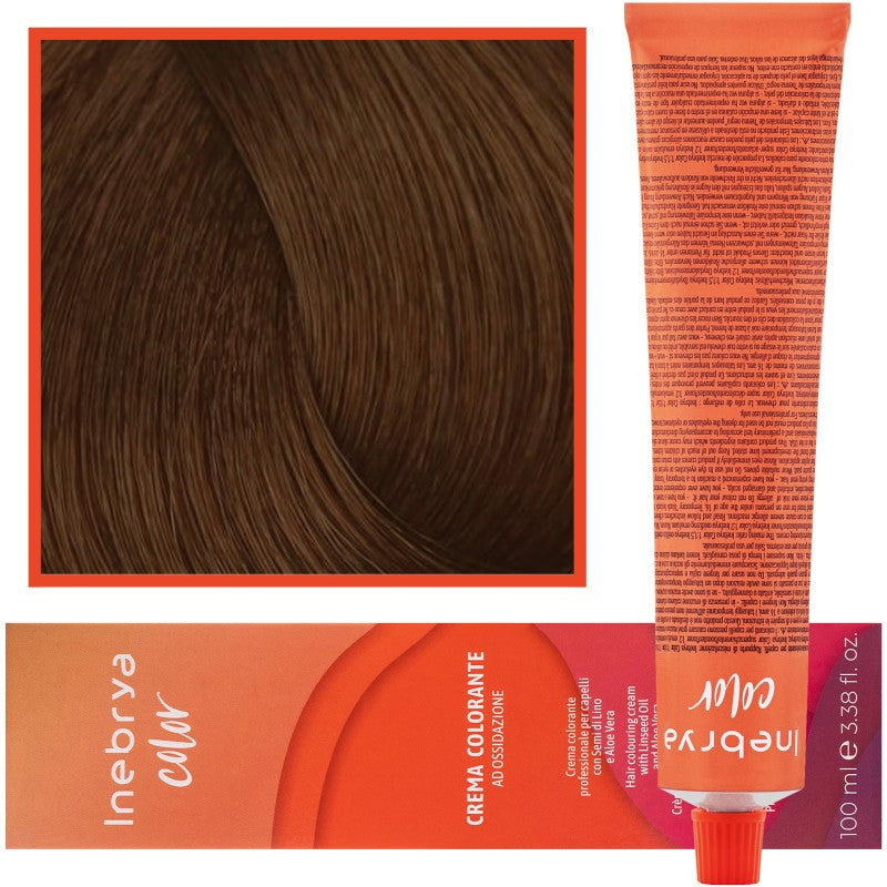 Inebrya Color hiustenvärjäysvoide 100ml 7/34 | Kultainen kupariblondi