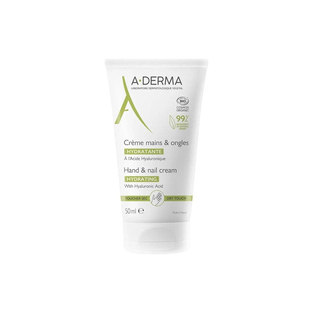 Aderma Crema Mani E Unghie Con Acido Ialuronico 50 ml — Crema mani