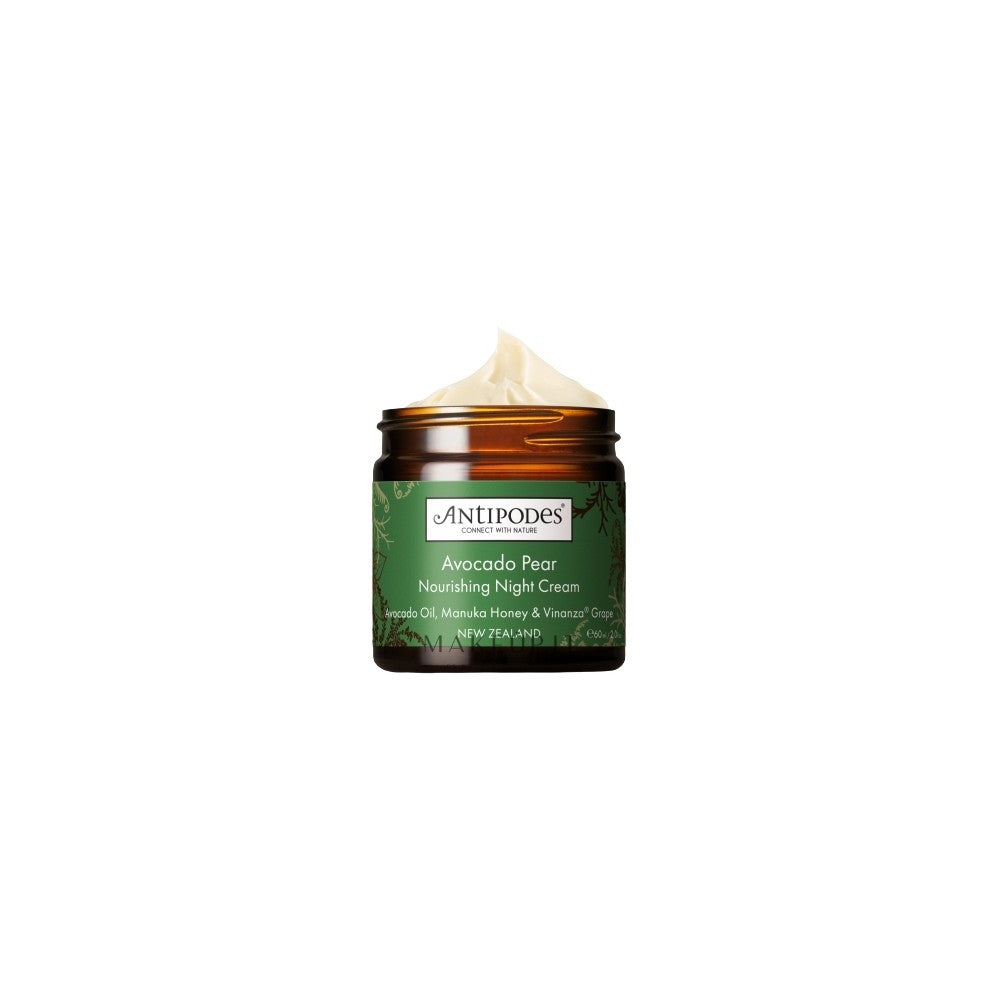 Antipodes Avocado Pear Collagen Boosting Nourishing Night Cream kasvoille 60 ml