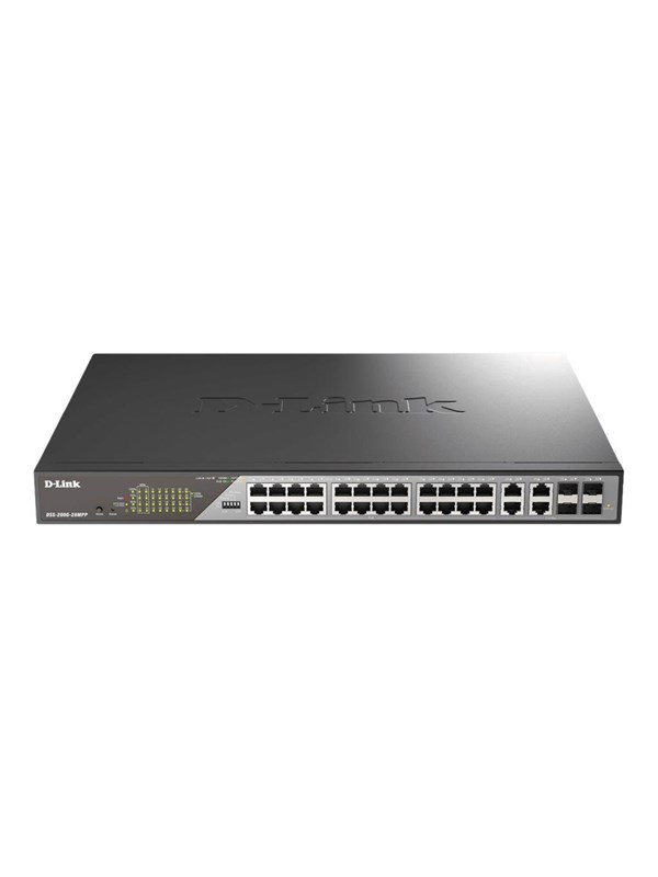 D-link Dss-200g-28mpp Verkkokytkin Hallittu L2 Gigabit Ethernet (10/100/1000) Power Over Ethernet -tuki 1u Harmaa