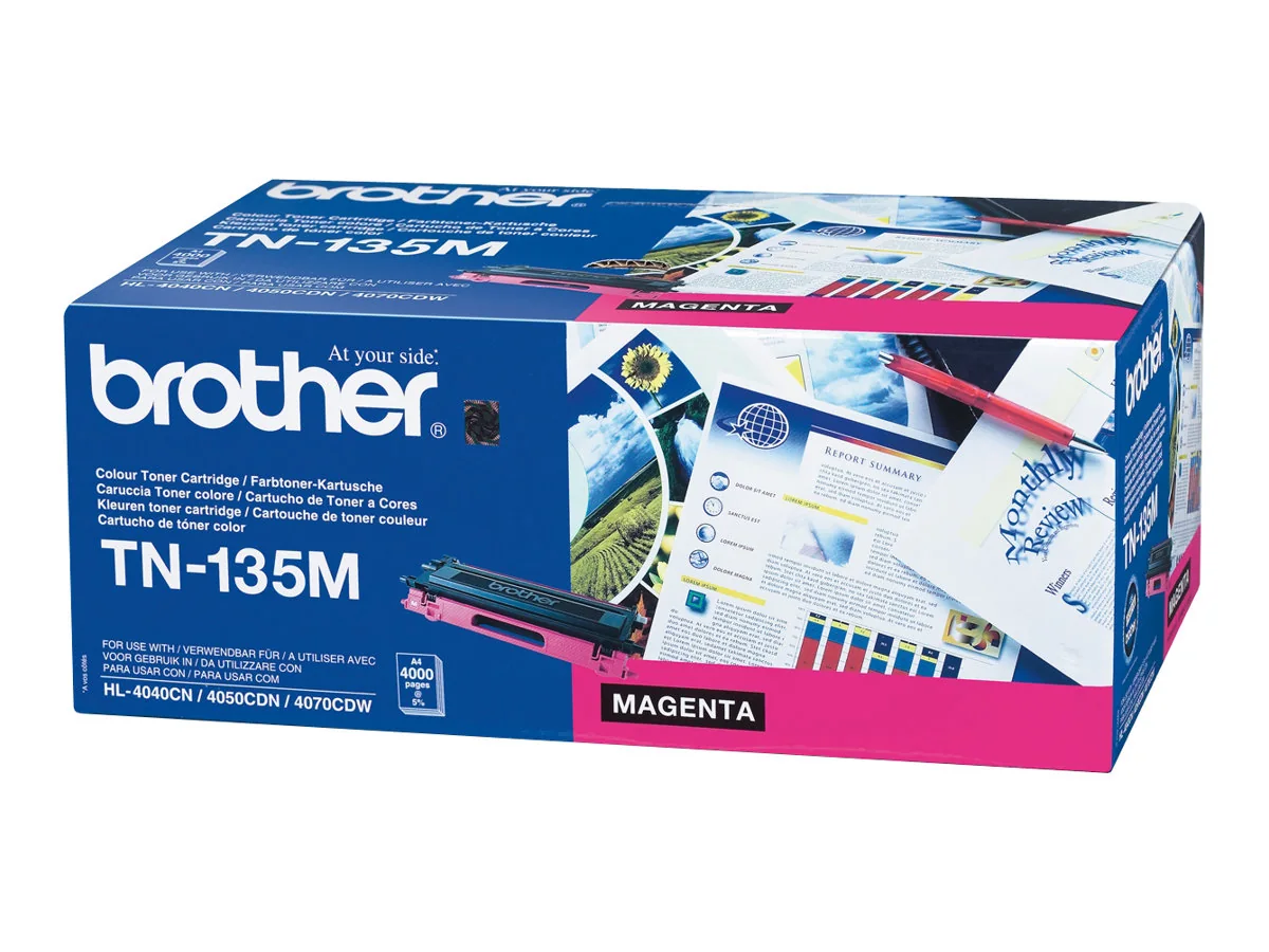 Brother TN135M, 4000 sivua, Magenta, 1 kpl