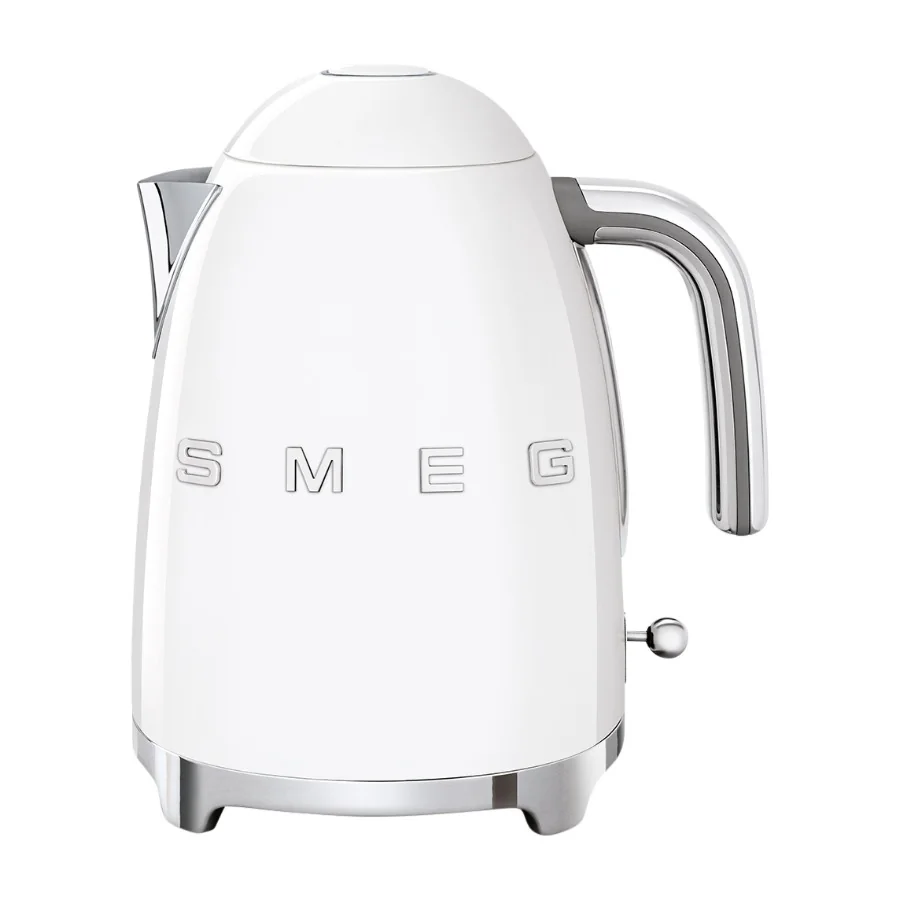 Smeg 50-luvun tyyli Vedenkeitin KLF03WHEU Valkoinen, 1,7 L, 2400 W, Valkoinen, Ruostumaton teräs, Veden tason ilmaisin, Ylikuumenemissuoja