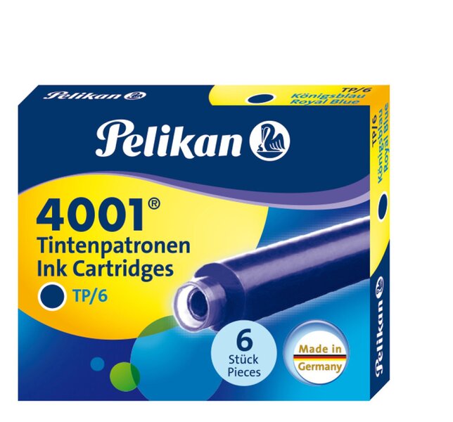 Pelikan Ink Cartridges TP/6 Ink 4001® Royal Blue