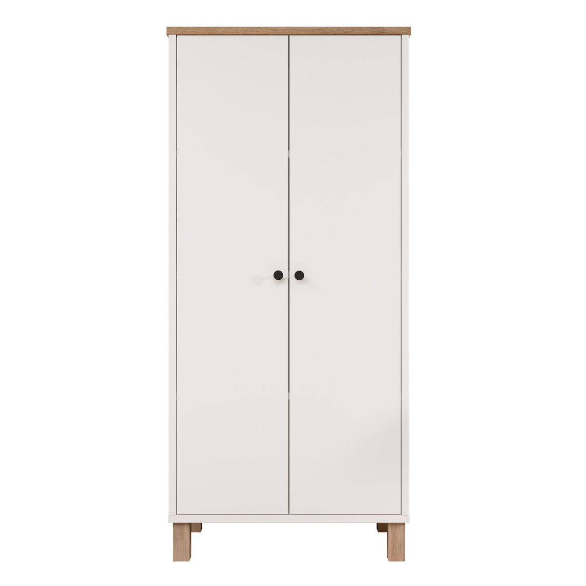 Norda Design Monikäyttökaappi Nord, valkoinen/tammi, 33 × 61 × 133,6 cm