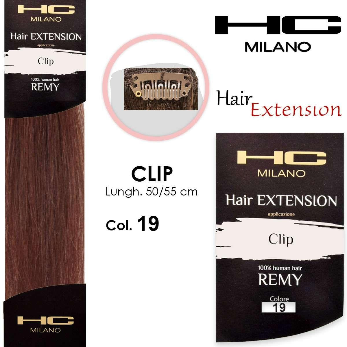 Hc milano jatko 3 remy klipsiä leveys 14-16cm pituus 50cm col.19