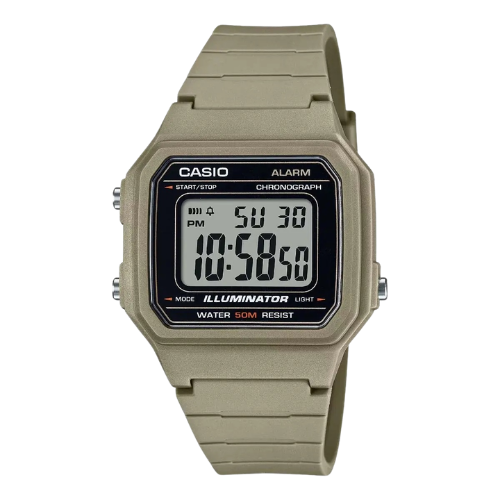 Casio W-217H-5AVDF Illuminator Digitaalikello - Khakinvihreä