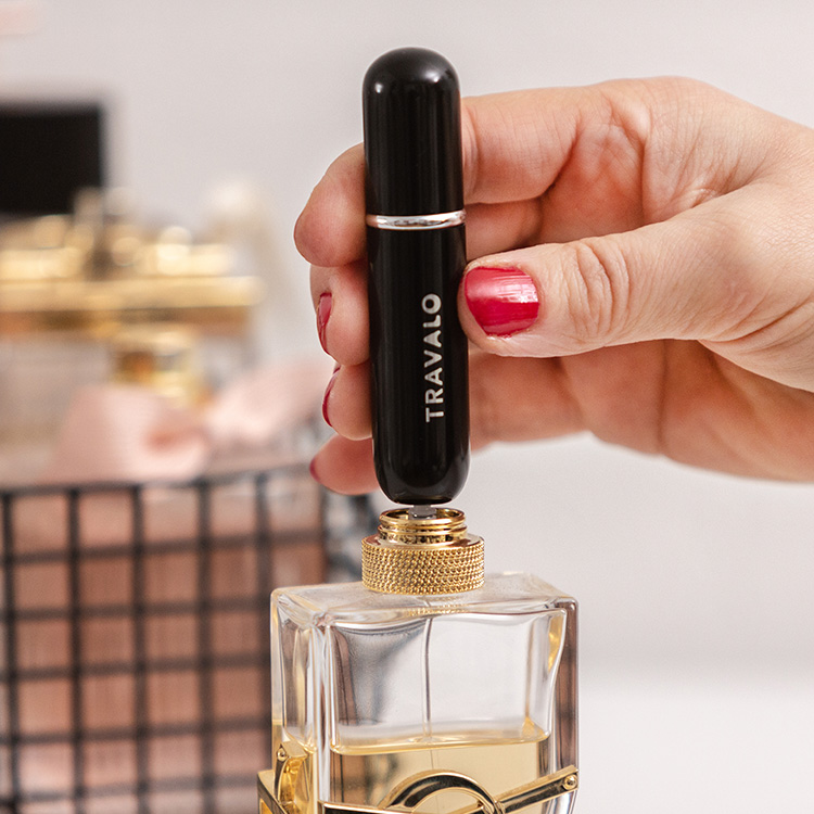 Travalo Classic HD Refillable Perfume Spray Black 5ml