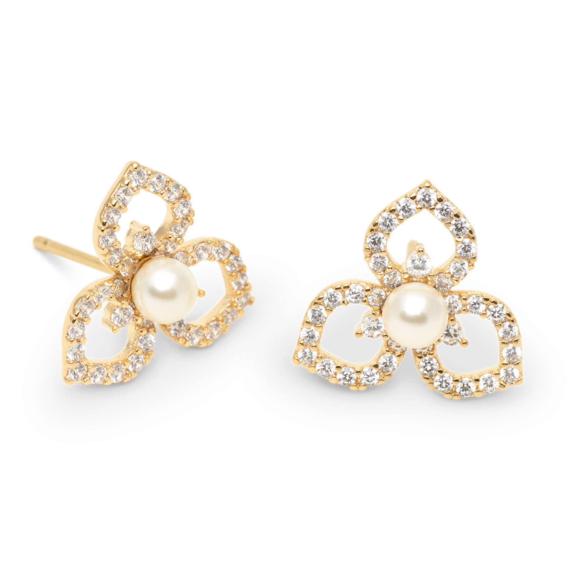 Lily and Rose Elise Earrings Ivory pearl gold