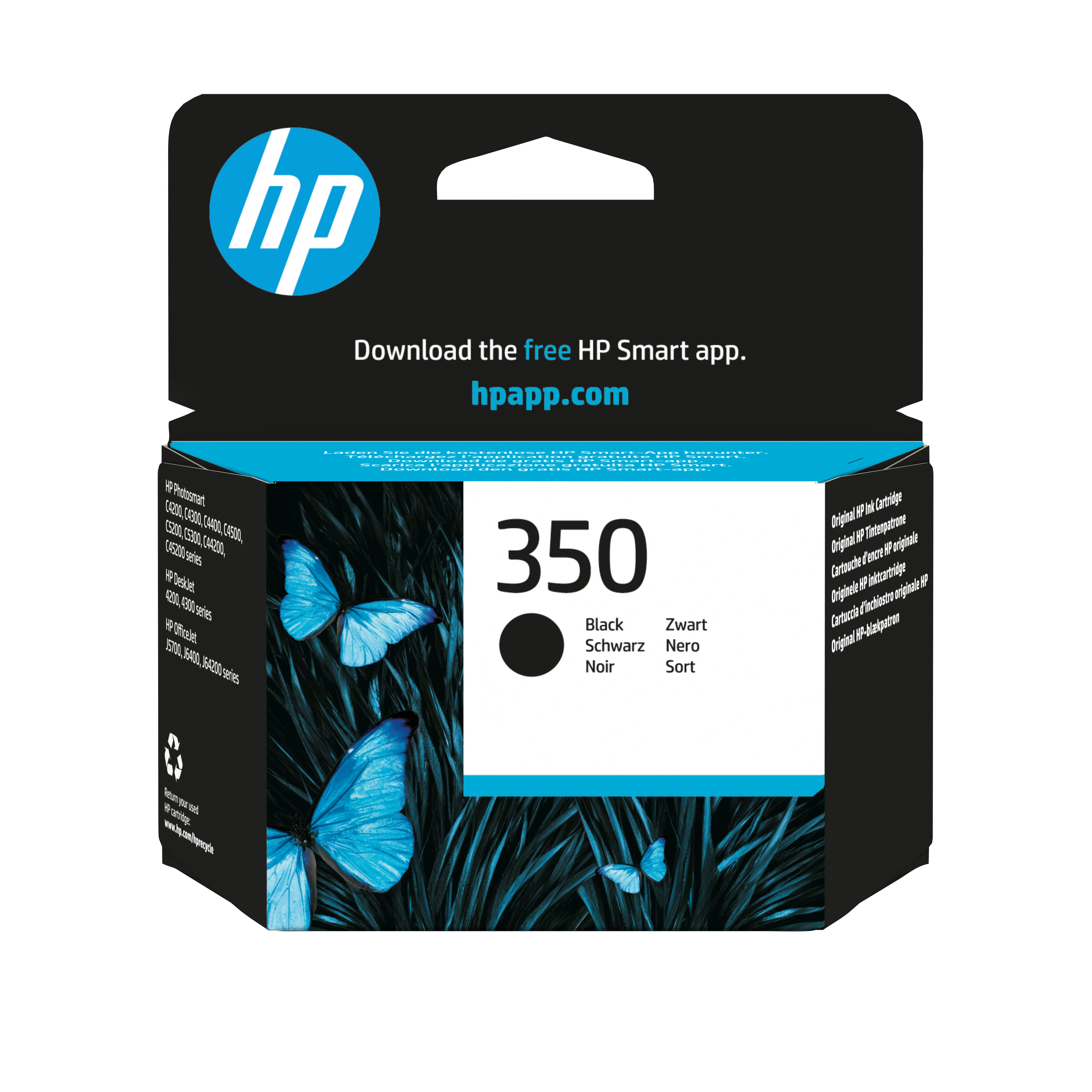 HP 350 / CB335EE Black Ink - Mustepatruuna musta