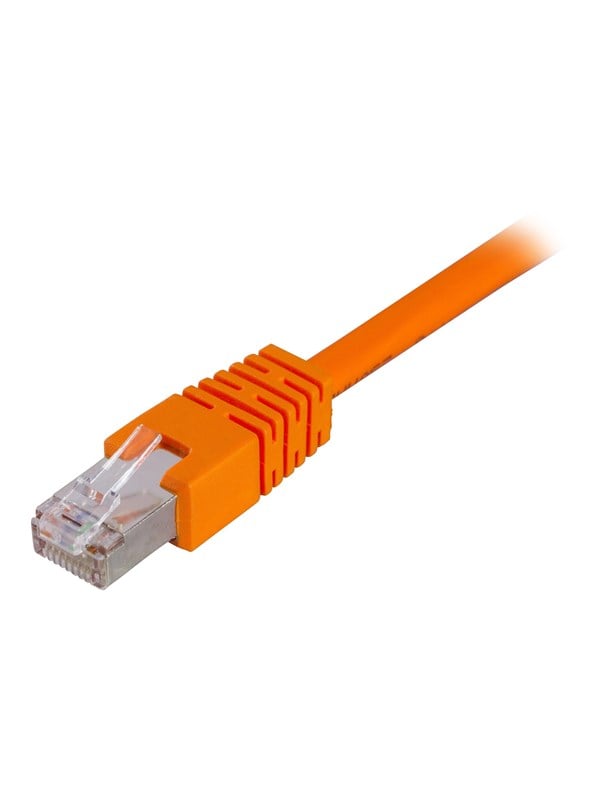 DELTACO F/UTP Cat6 laitekaapeli, 0,7m, oranssi