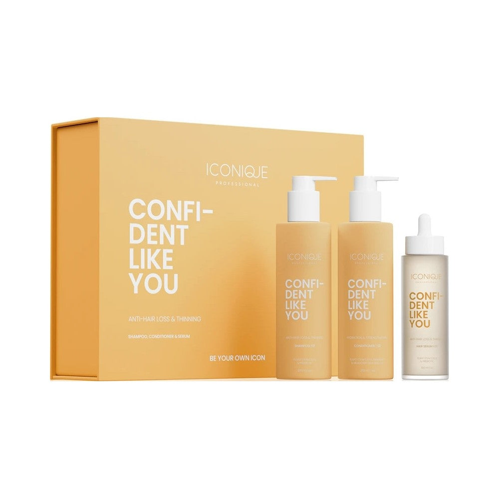 ICONIQUE Professional CONFIDENT LIKE YOU Hiustenlähtöä ja ohenemista estävä hiustenlähtösetti