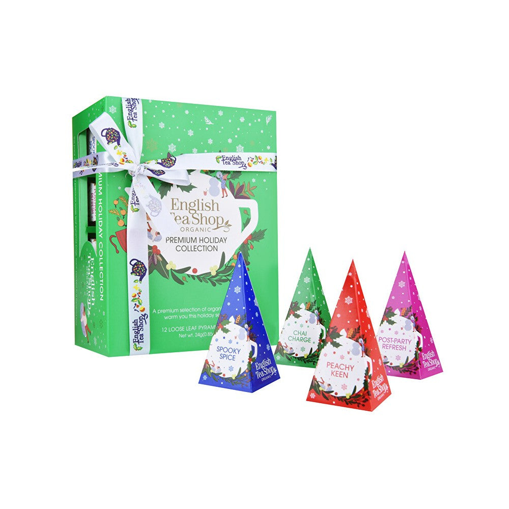 English Tea Shop Collezione Regalo Natale Verde Bio 12 Piramidi — Tè