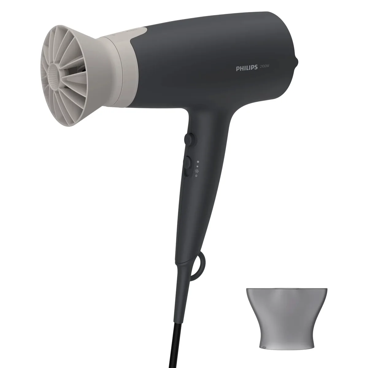 Philips 3000 Series BHD351/10, 2100 W -hiustenkuivaaja, harmaa