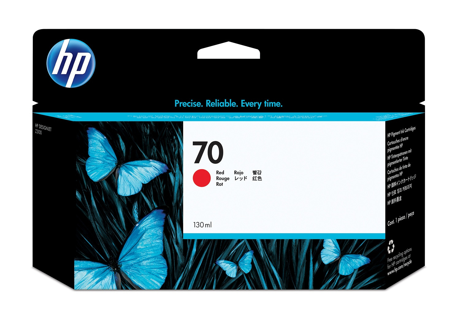 HP HP 70 Mustepatruuna Punainen C9456A Vastaa: N/A