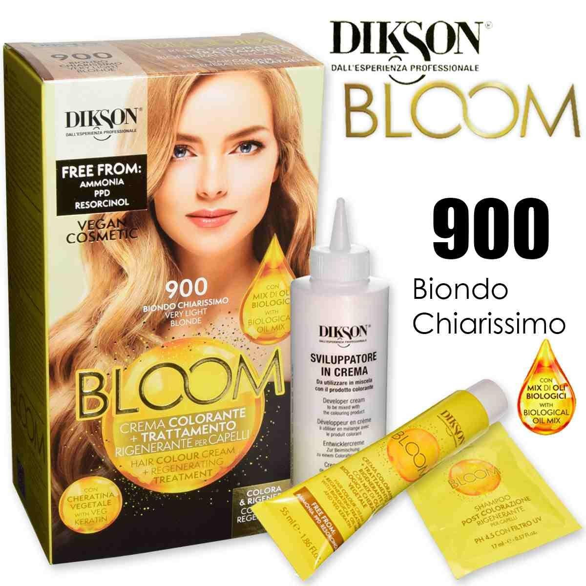 Dikson Bloom Värivoide Keratiinilla 900 Erittäin Vaalea Blond