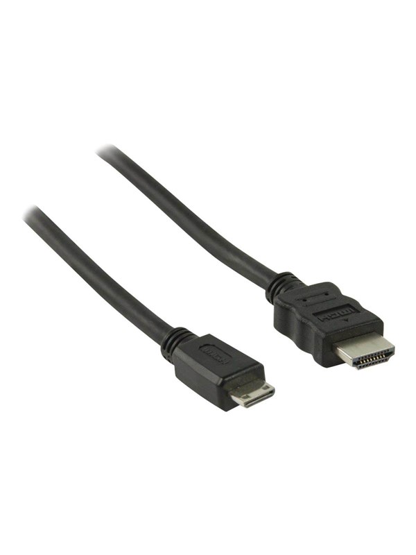 Nedis High Speed HDMI TM Kaapeli Ethernet | HDMITM liitin | HDMITM Mini | 4K@30Hz | 10.2 Gbps | 2.00 m | Pyöreä | PVC | Musta | Laatikko