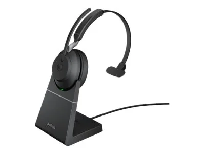 Jabra Evolve2 65 Incl Charging Stand Stereo Usb-a Microsoft Teams Musta
