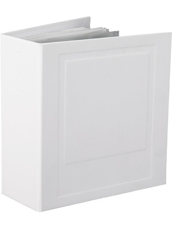Polaroid Photo Album Small White, Valkoinen, Pahvi, Polyuretaani, 40 arkkia, Täydellinen sidonta, 89 x 108 mm, Valkoinen