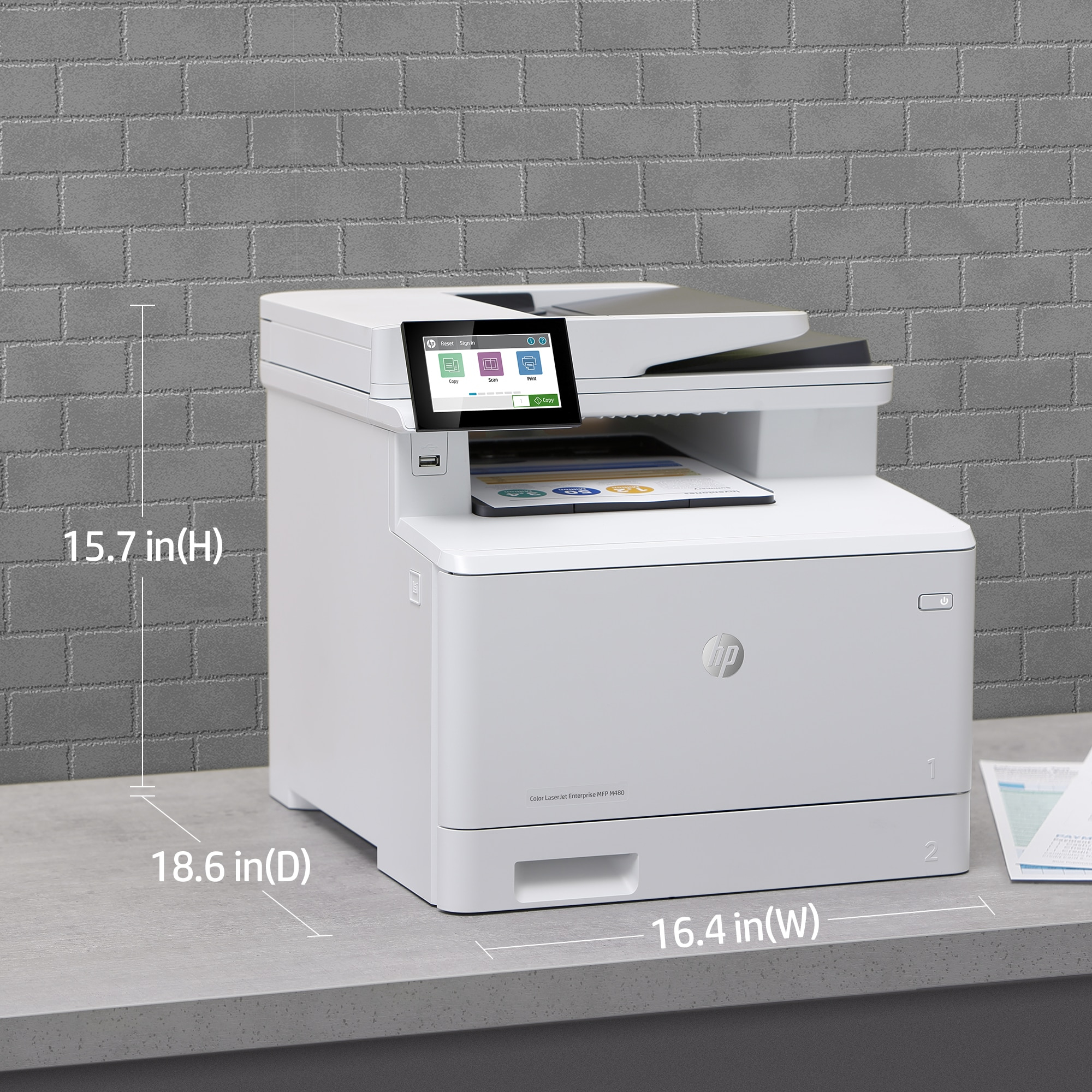 HP LaserJet Enterprise MFP M480F Color Laser All in One Multifunction - väri - Laser