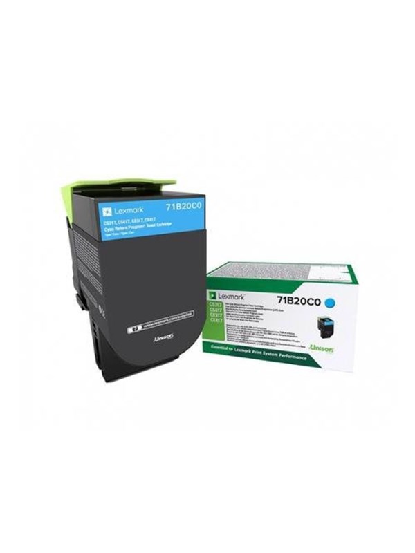Lexmark 71B20C0 -laservärikasetti, syaani