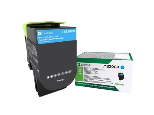 Lexmark 71B20C0 -laservärikasetti, syaani