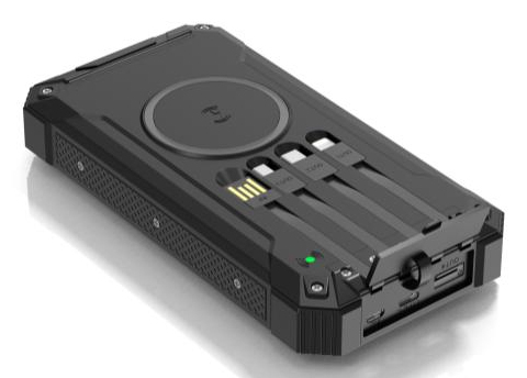 Denver 117140100090, 20000 mAh, Langaton lataaminen, musta