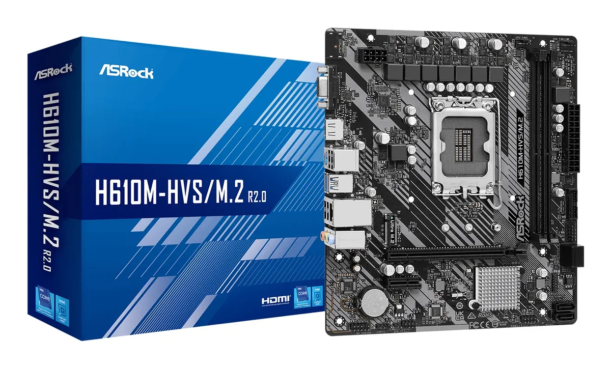 ASRock H610M-HVS/M.2 R2.0 LGA1700 mATX -emolevy