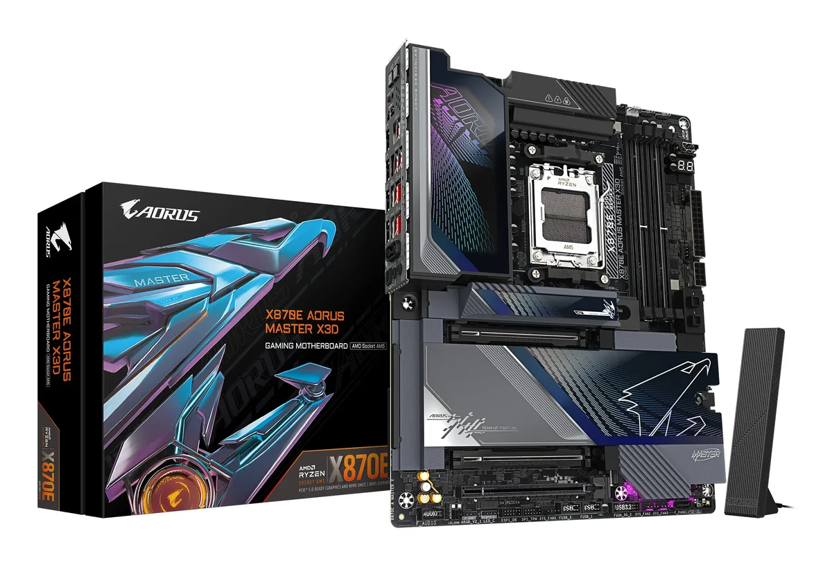Gigabyte X870E AORUS MASTER X3D WiFi 7 AM5 ATX -emolevy