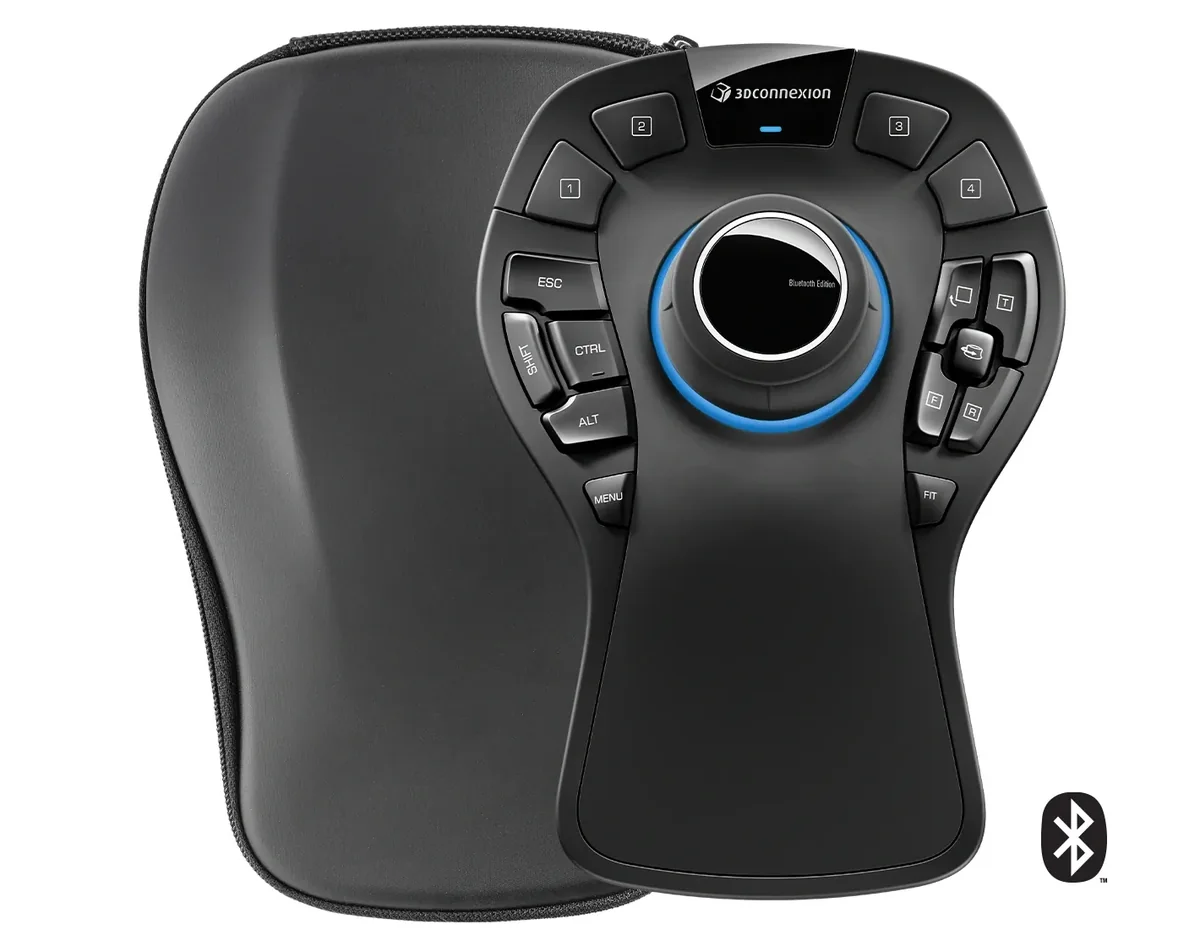 3Dconnexion SpaceMouse Pro Wireless - 3D-hiiri - 15 painiketta - Musta