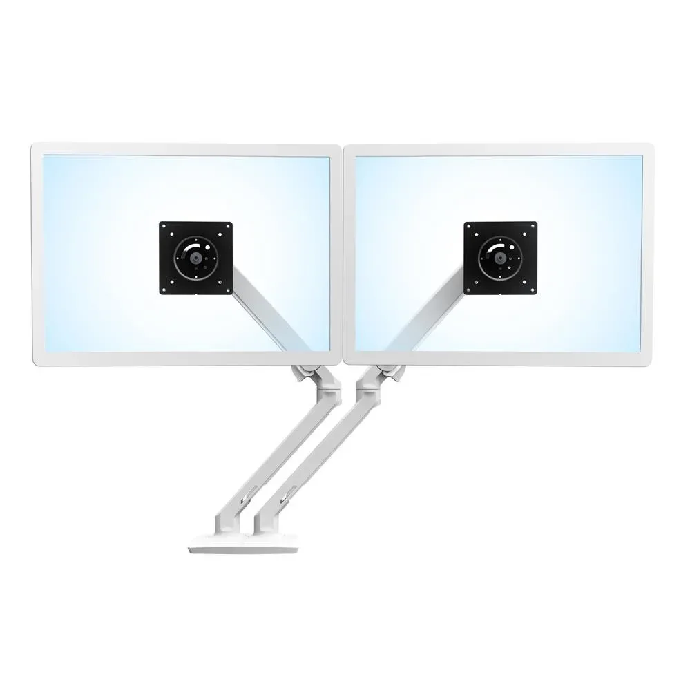 Ergotron MXV Desk Dual -monitorivarsi kahdelle näytölle 7-24", täysin liikuteltava, 9,1 kg, valkoinen