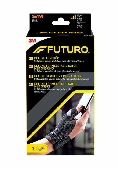 FUTURO Deluxe Peukalotuki, musta S/M 1 kpl