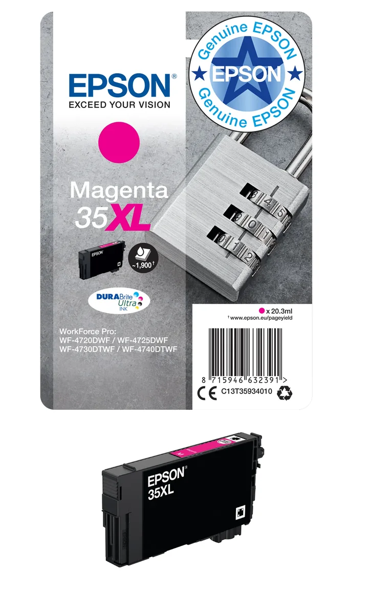 Epson Muste Magenta 35xl 20.3ml - Wf-4730