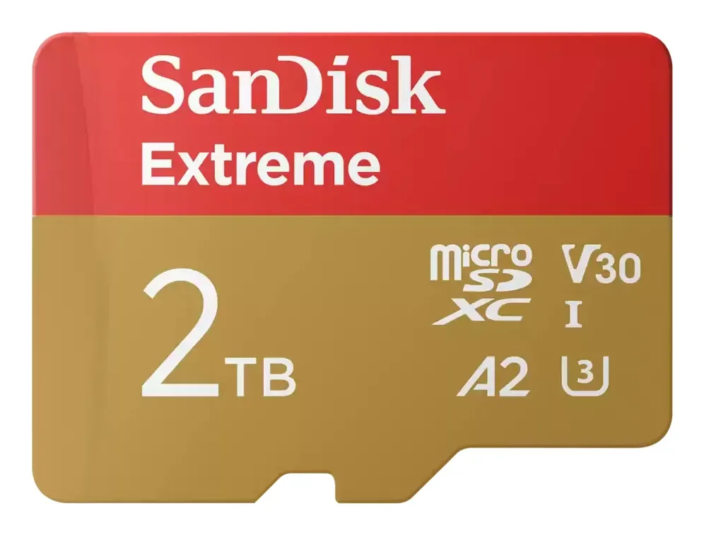 SanDisk Extreme 2 Tt MicroSDXC UHS-I U3 V30 A2 -muistikortti + SD-adapteri