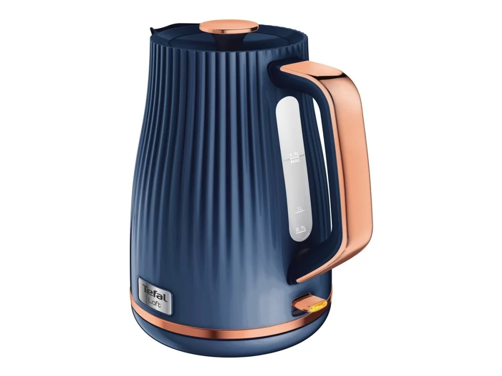 Tefal Loft KO251430, 1,7 L, Sininen, Muovi, Johdoton