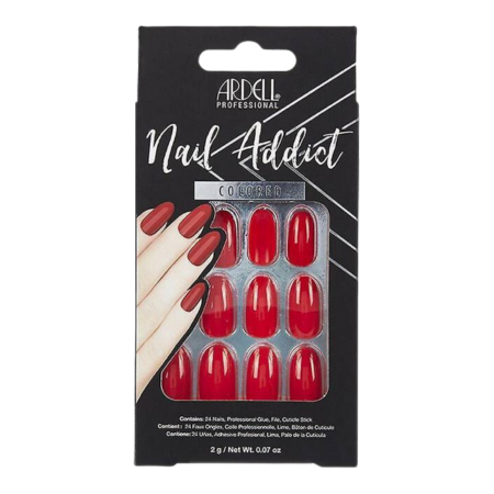 Ardell Nail Addict Kirsikanpunainen tekokynsi - 24 kpl