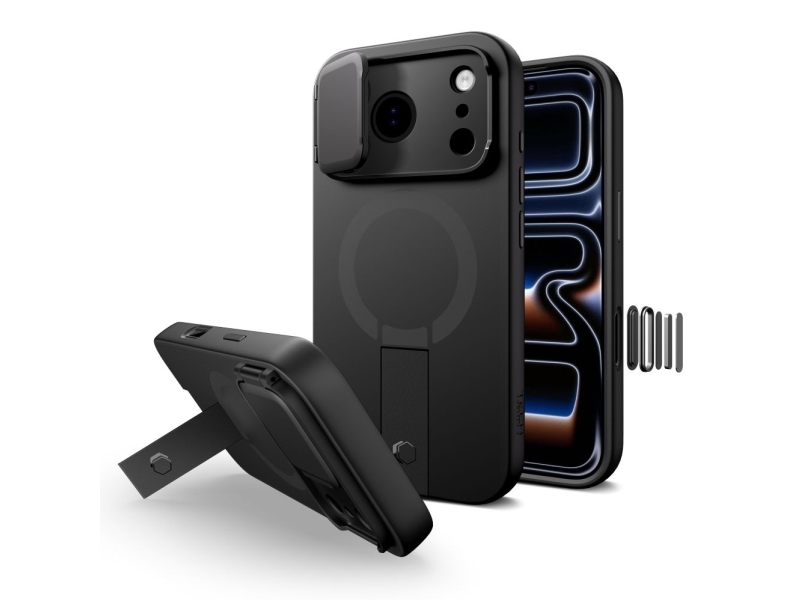 Tech-Protect Kevlar Aura MagSafe Case for iPhone 17 Pro Max - Black