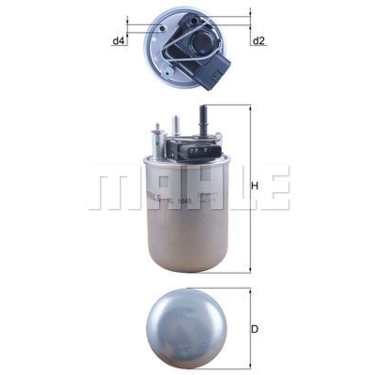 Polttoainesuodatin MAHLE KL 1048