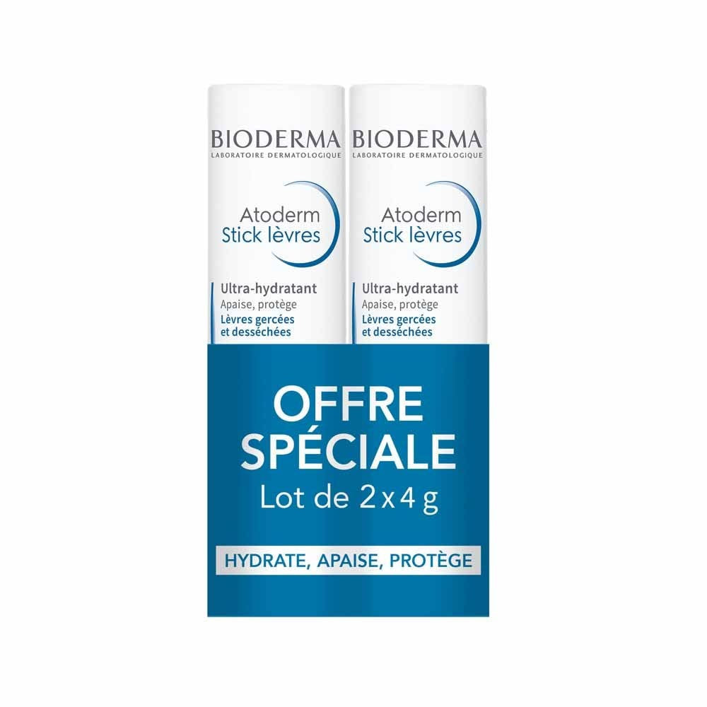 Bioderma Atoderm Ultra-Moisturizing Lip Sticks 2x4g