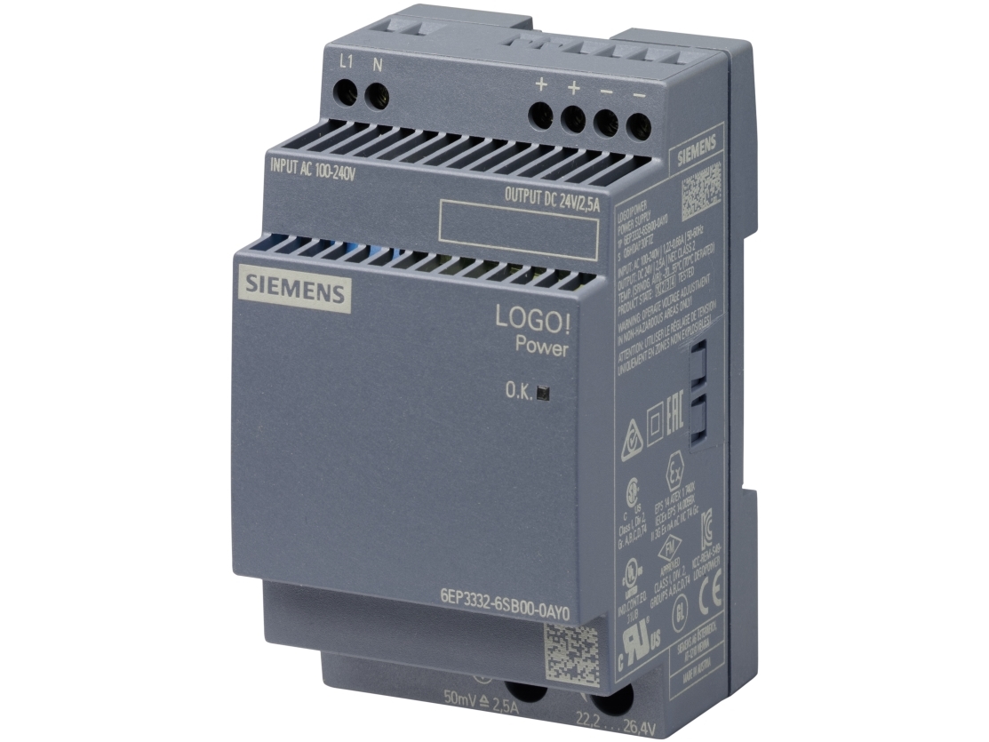 Siemens Logo!power 24 v / 2.5 a stabilized power supply