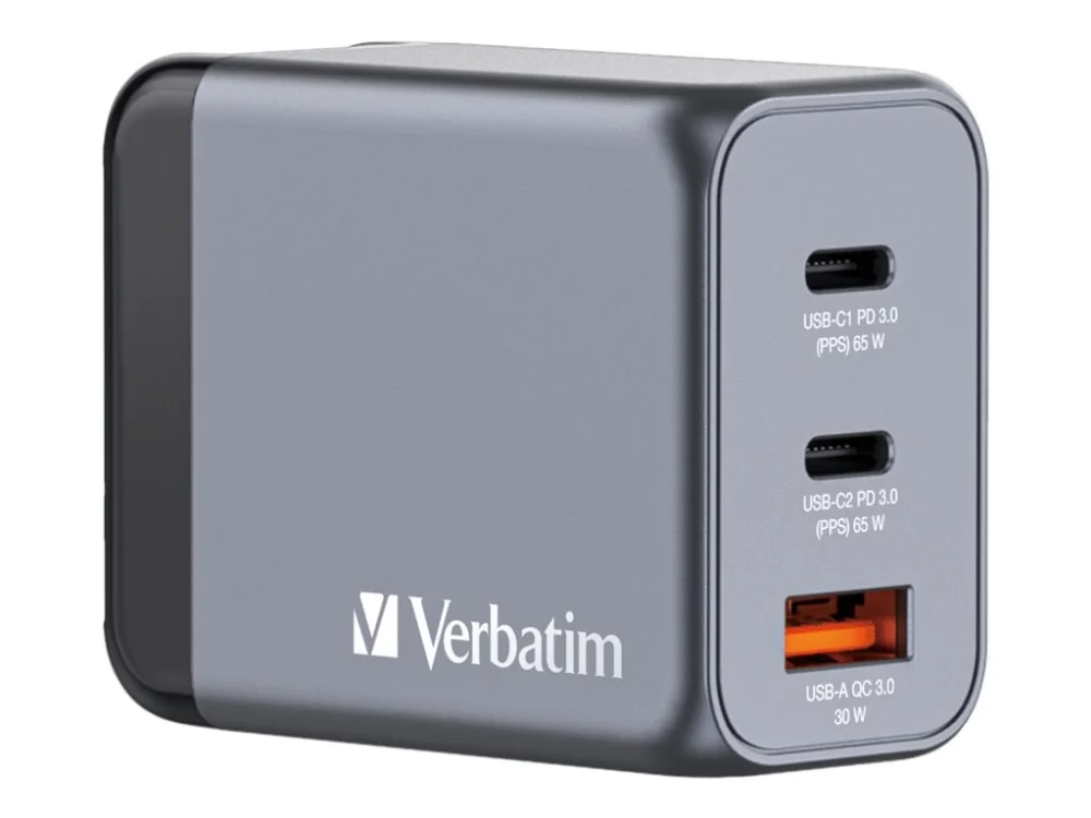 Verbatim GNC-65, Sisätila, AC, 20 V, Musta, Harmaa