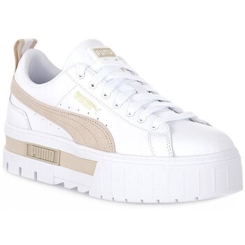 PUMA Matalavartiset tennarit 'Mayze' beige / kulta / valkoinen